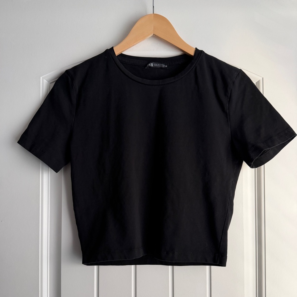 Zara Black Crop Top